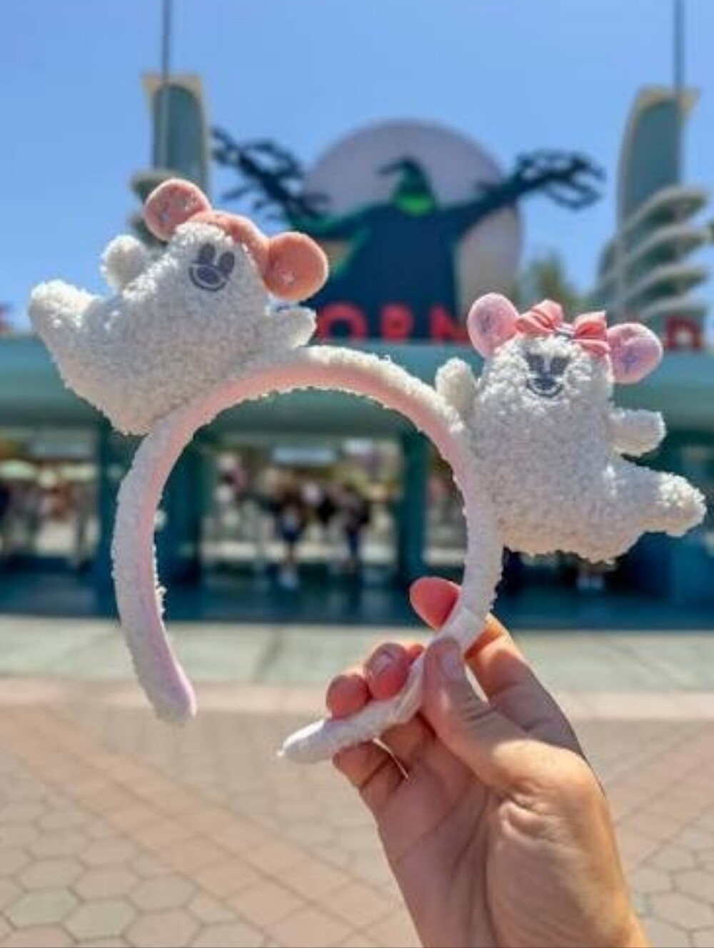 Mickey + Minnie Mouse Cutie Ghost Ear Headband 2026 Coquette Disney Halloween